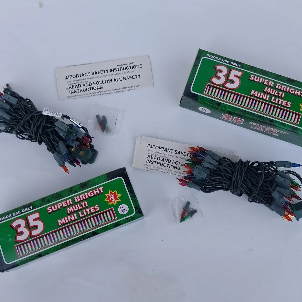 Super Bright Multi Mini Lites - 35 Count